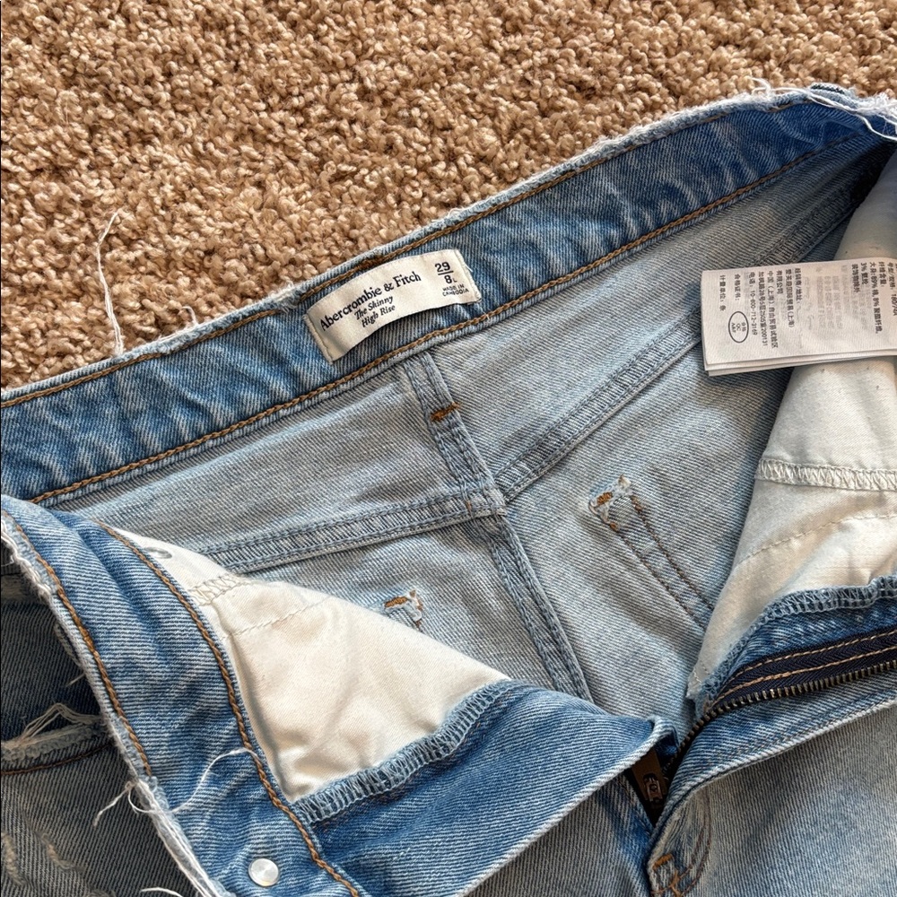 Abercrombie & Fitch Sky Blue Denim Shorts